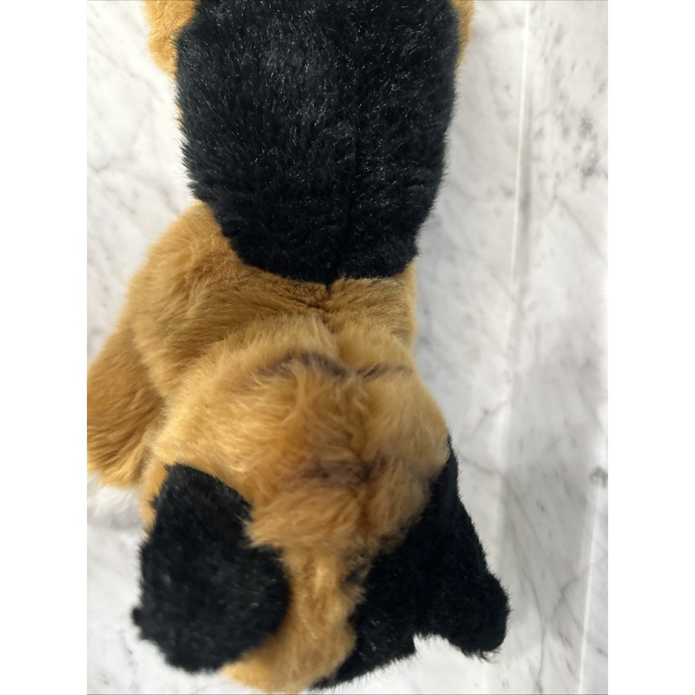 Calico Cat Realistic Kitten GREEN EYES Bearington Plush CALLIE Soft Kitty 14" - Picture 8 of 16